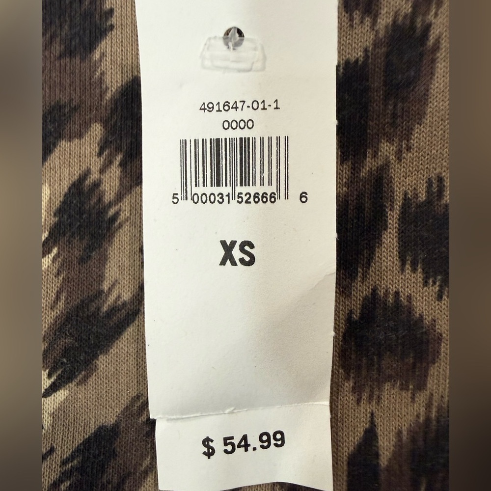 Banana Republic Leopard Print Sweatshirt Women XS Animal Print Crewneck NWT - Picture 6 of 7